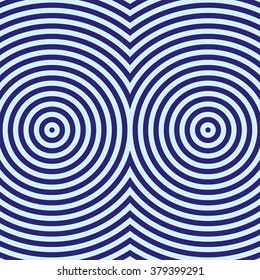 Striped pattern. Abstract repeat round waves texture background. Vector illustration