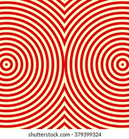 Striped pattern. Abstract repeat round waves texture background. Vector illustration