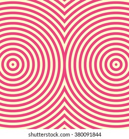 Striped pattern. Abstract repeat round waves texture background. Vector illustration