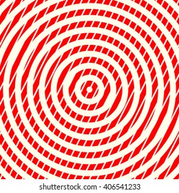 Striped pattern. Abstract repeated round breaking waves texture background. Vector illustration