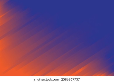 Striped pattern background design orange and blue