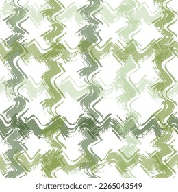 Striped pattern background. Vector seamless repeat pattern of hand drawn organic colourful horizontal stripes. Fun geometric design element.