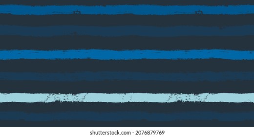 striped pattern, dark blue navy stripe seamless background, sea brush strokes. vector grunge stripes, nautical paintbrush line