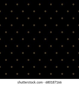 striped pattern of golden dots on black background. Elegant pattern for background, textile, paper packaging and other design. Vector illustration.