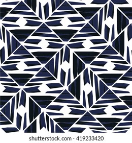 Striped pattern grid, rhombus, seamless vector background.