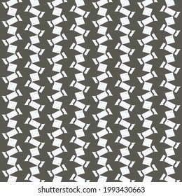 Striped pattern, made of angular and sharp pieces. Tile design. Monochrome decoration.