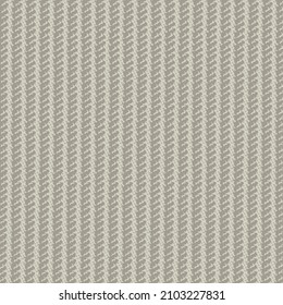 Striped pattern made of vertically aligned markings and dotted spaces. Rustic wool blanket in gray tones.