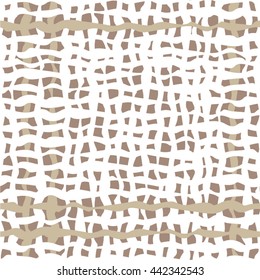 Striped pattern mesh, curve, cell, seamless vector background.