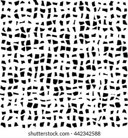 Striped pattern mesh, curve, cell, seamless vector background.
