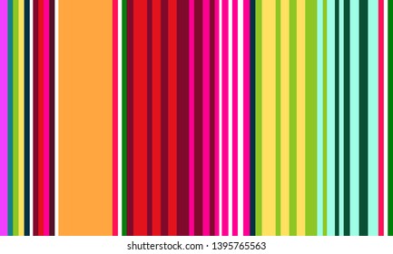 Striped Pattern, Mexican Sarape Pattern Texture, Multicolor Lines, Vertical Lines