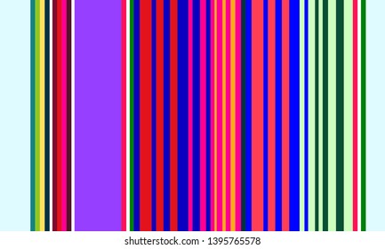 Striped Pattern, Mexican Sarape Pattern Texture, Multicolor Lines, Vertical Lines
