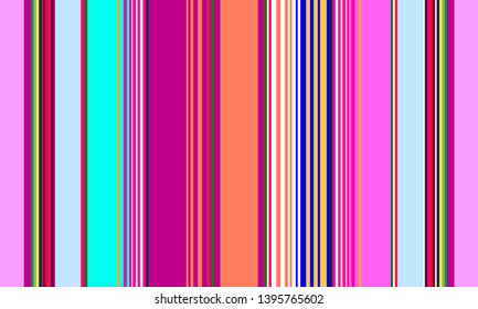 Striped Pattern, Mexican Sarape Pattern Texture, Multicolor Lines, Vertical Lines