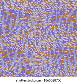 Striped pattern. Mixed curved lines on animal skin texture. Sophisticated seamless ornament. Animal zebra tiger print.