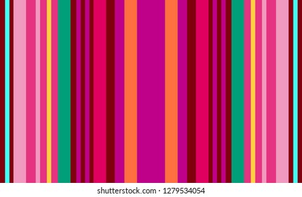 Striped Pattern, Multicolor Background, Colorful Mexican Traditional Sarape