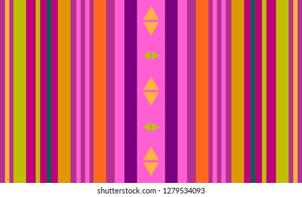 Striped Pattern, Multicolor Background, Colorful Mexican Traditional Sarape