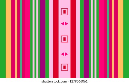 Striped Pattern, Multicolor Background, Colorful Mexican Traditional Sarape