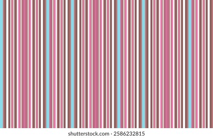 a striped pattern pink ,light brown,light blue on white background