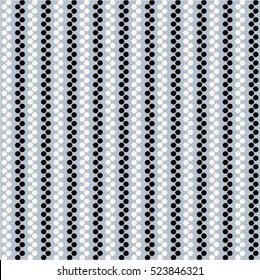 Striped pattern polka contrast, seamless vector background.