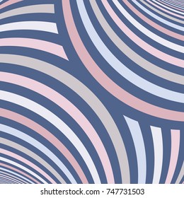 Striped pattern. Repeated wavy lines background. Bright abstract wallpaper. Geometric ornament. Art deco style design. Vector illustration