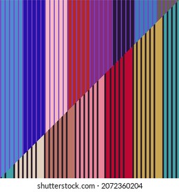  Striped pattern of retro colors  chevron background. Vector art deco. Vintage posters, wallpaper, print packaging, textiles