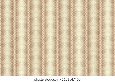 Striped pattern with rhombus texture for wallpaper, covers, textiles and flooring. Endless flat vector design.