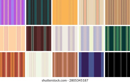 Striped pattern set designed for old-world aesthetics. Ideal for stationery, decor, and apparel.