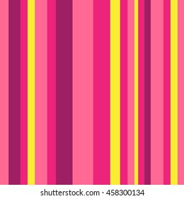 Striped pattern with stylish and bright colors. Pink and yellow stripes. Background for design in a vertical strip