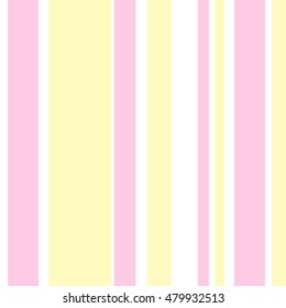 Striped pattern with stylish and bright colors. Pink, white and yellow stripes