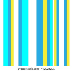 Striped pattern with stylish and bright colors. Background with blue and yellow stripes