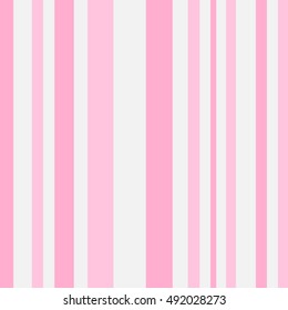 Striped pattern with stylish and bright colors. Background with pink and grey stripes. Abstract vector wallpaper with strips. Seamless colorful pastel background.