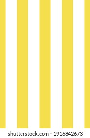 Striped pattern vector in Color of the year, Illuminating Yellow and white. Simple and Stylish Modern looking seamless geometric design.