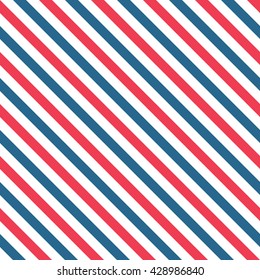 Striped Pattern, Vector Seamless Background.