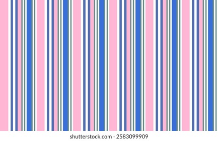 a striped pattern white,blue and green color on pink background