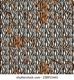 Striped patterned frame in the form of square tiles