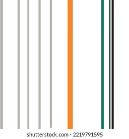 patrones rayados Sus características son una combinación simétrica de una banda ancha en un color, rodeada por dos o más rayas estrechas en un segundo color. a menudo se usan para prendas de vestir.
