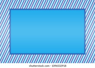 Striped photo frame
