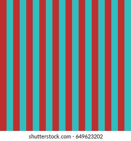 Striped red and cyan vector seamless background