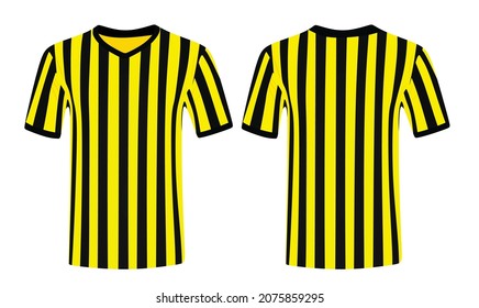 Striped Referee Jersey Vector Illustration Stock Vector (Royalty Free ...