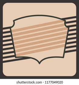 Striped retro frame design