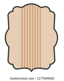 Striped retro frame design