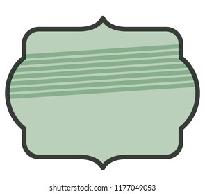 Striped retro frame design