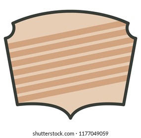 Striped retro frame design