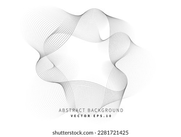 striped ribbon fluid sphere shape pattern science theme background for advertisement banner website cover notebook package design landing page vector eps.