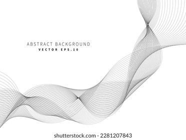 striped ribbon twisted gradient grey fluid pattern background for advertisement banner website cover notebook package design landing page vector eps.