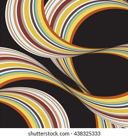Striped Ribbons Abstract