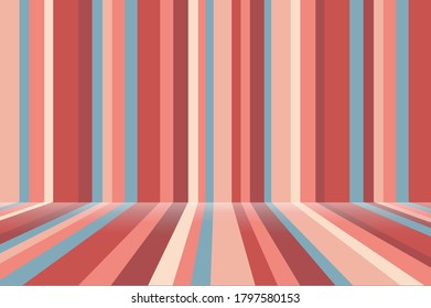 Fondo de textura de habitación a rayas en tonos pastel. Adecuado para banners, sitios web, afiches. Vector.