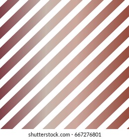 Striped rose gold vintage pattern on white background. Vector illustration for design. Rose gold abstract wallpaper. Elegant luxury art deco pattern. 