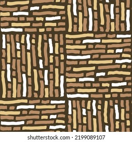 Striped seamless abstract vector pattern with different parallel and perpendicular lines for textile print, backdrop and background, fabric design, wallpaper, digital paper, wrapping deco.