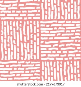 Striped seamless abstract vector pattern with different parallel and perpendicular lines for textile print, backdrop and background, fabric design, wallpaper, digital paper, wrapping deco.