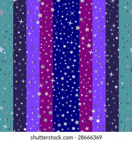 Striped seamless  background with stars